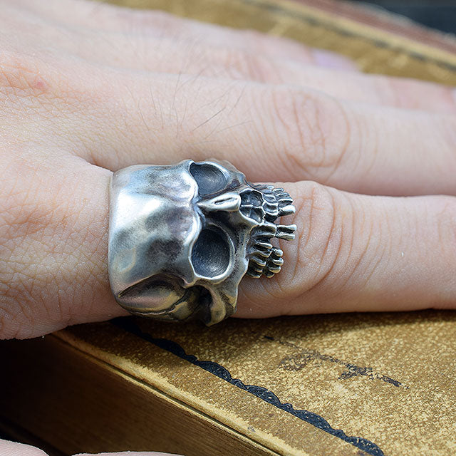 GROWL SKULL RING SR-012