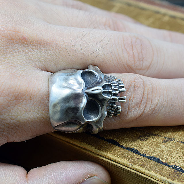 GROWL SKULL RING SR-012