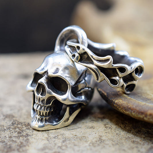 CREEPING SKULL PENDANT TOP SR-PT020