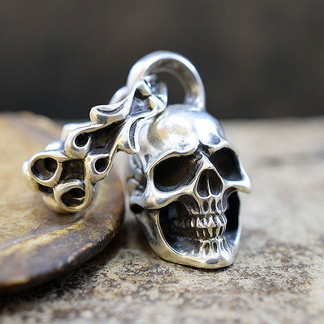 CREEPING SKULL PENDANT TOP SR-PT020