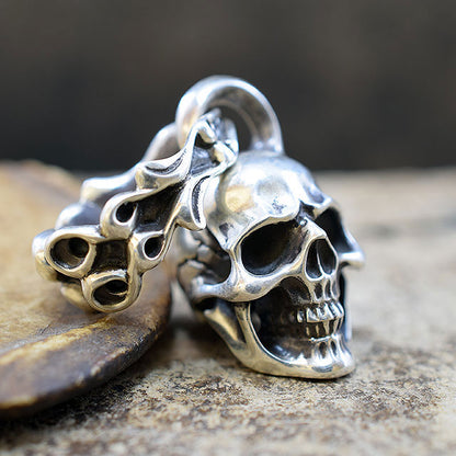 CREEPING SKULL PENDANT TOP SR-PT020