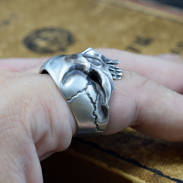 GROWL SKULL RING SR-012