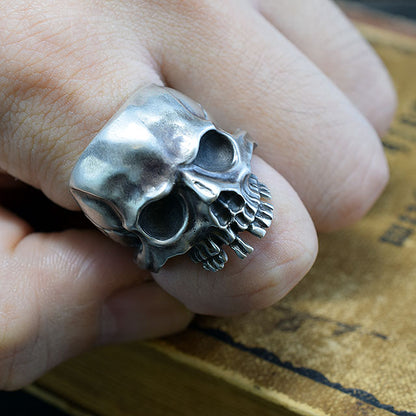 GROWL SKULL RING SR-012