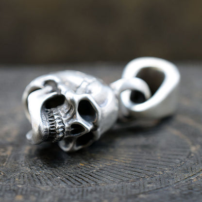 SAD SKULL PENDANT TOP SR-PT023