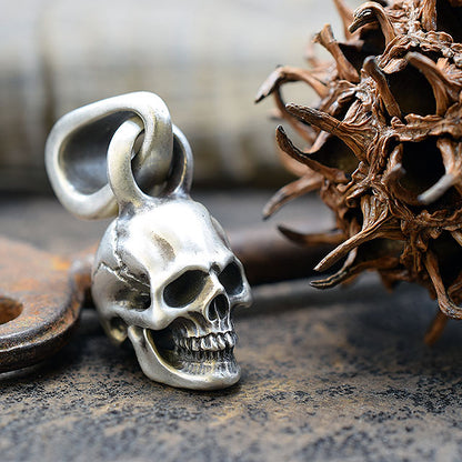 SAD SKULL PENDANT TOP SR-PT023