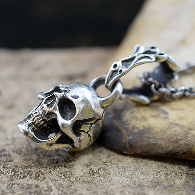 CREEPING SKULL PENDANT TOP SR-PT020