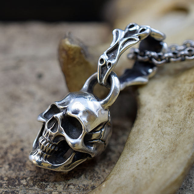CREEPING SKULL PENDANT TOP SR-PT020