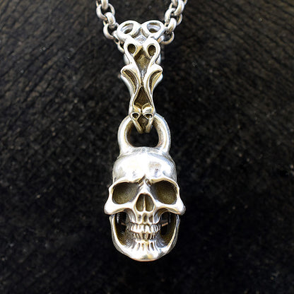 CREEPING SKULL PENDANT TOP SR-PT020