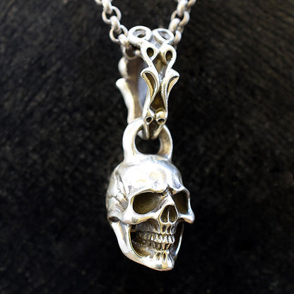 CREEPING SKULL PENDANT TOP SR-PT020