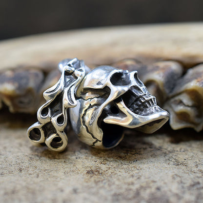 CREEPING SKULL PENDANT TOP SR-PT020
