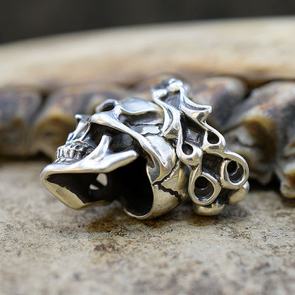 CREEPING SKULL PENDANT TOP SR-PT020