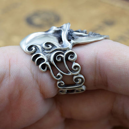 POSISON SKULL RING SR-R001