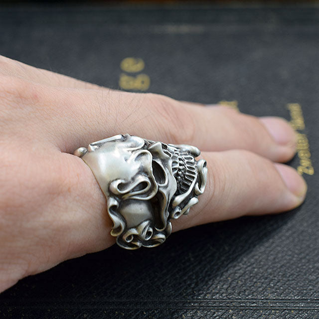 AGONY SKULL RING SR-003